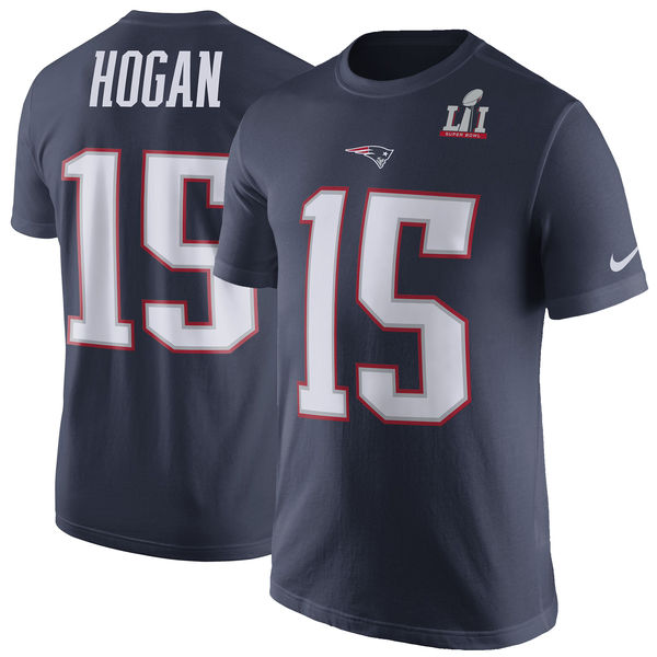Chris Hogan New England Patriots Nike Super Bowl LI Champions Patch Pride Name & Number T-Shirt - Navy